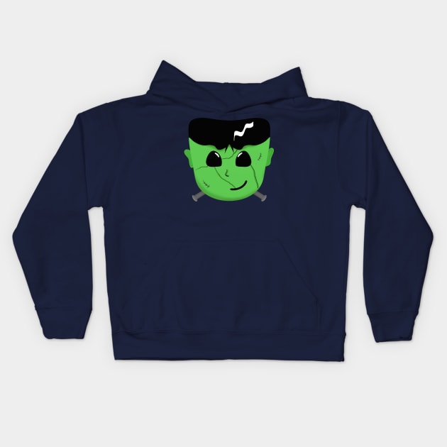 Frankenstein's Face - An Electrifying Cutie Kids Hoodie by PandLCreations